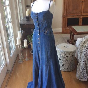 Agnes Denim Dress by JEAN ATELIER